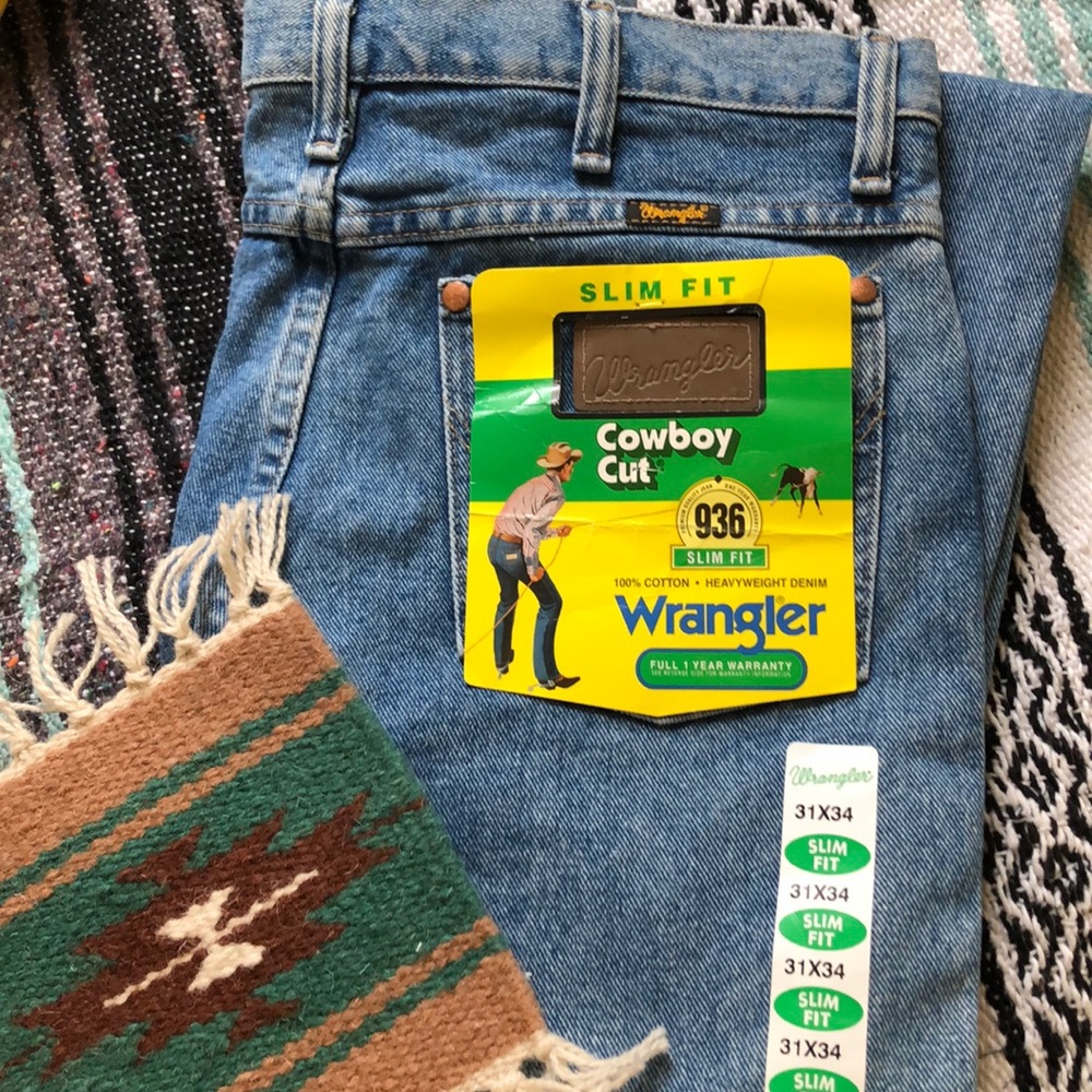 Slim Fit Wrangler Cowboy Cut jeans